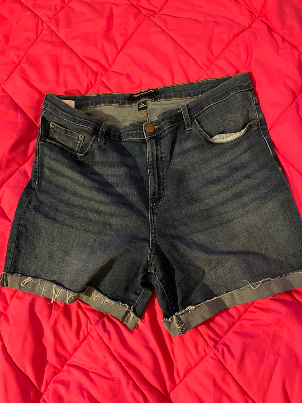 Calvin Klein Jeans Dark Blue Denim Shorts